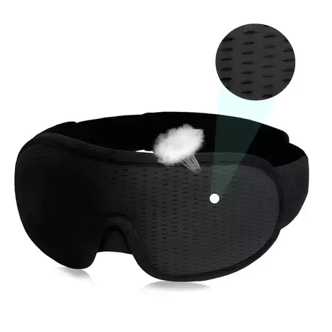 Máscara de Dormir 3D Ajustável – PrimeSono FlexFit Multicor